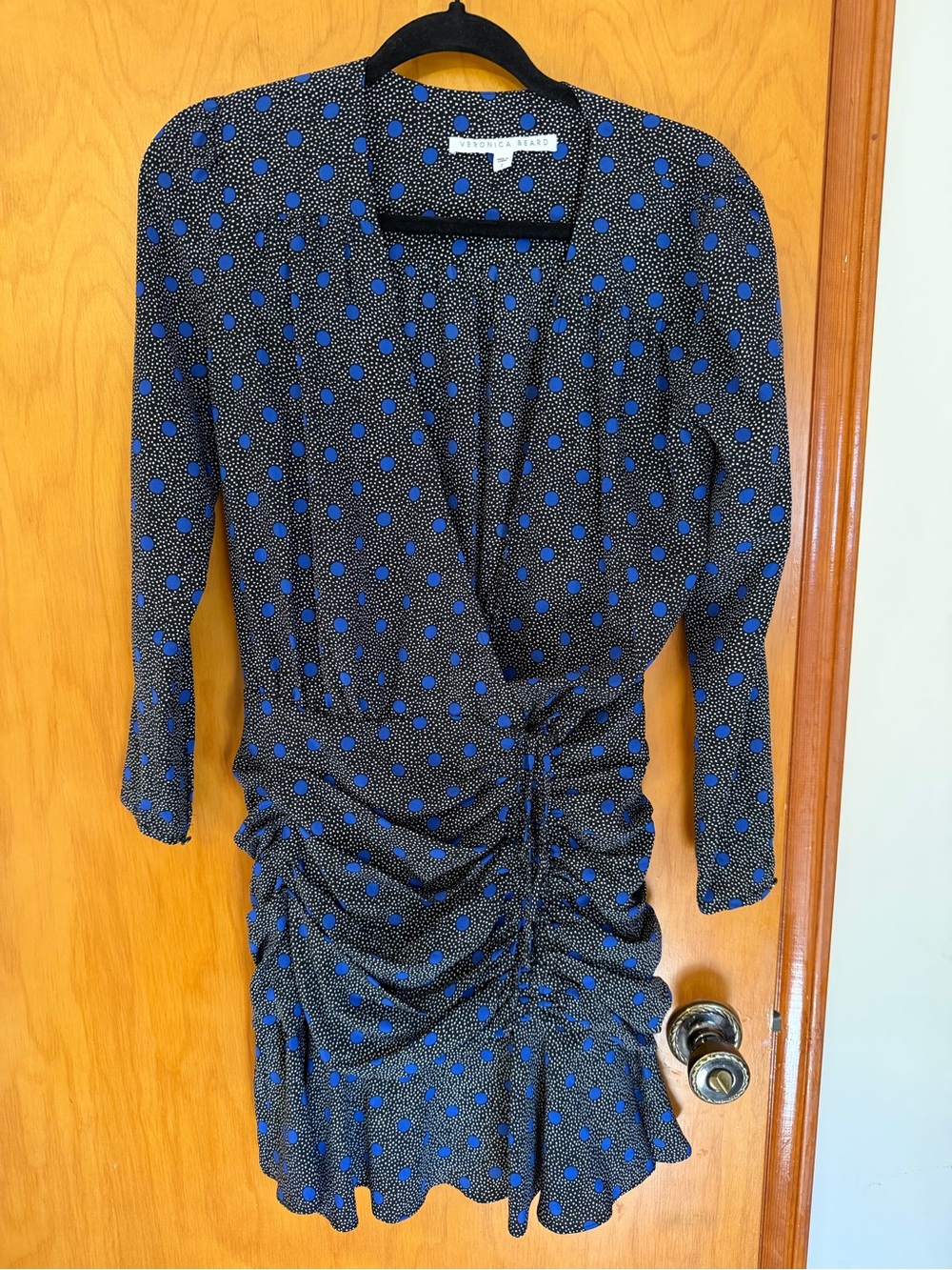 Veronica Beard Polka-Dot Silk Mini Dress Size 2